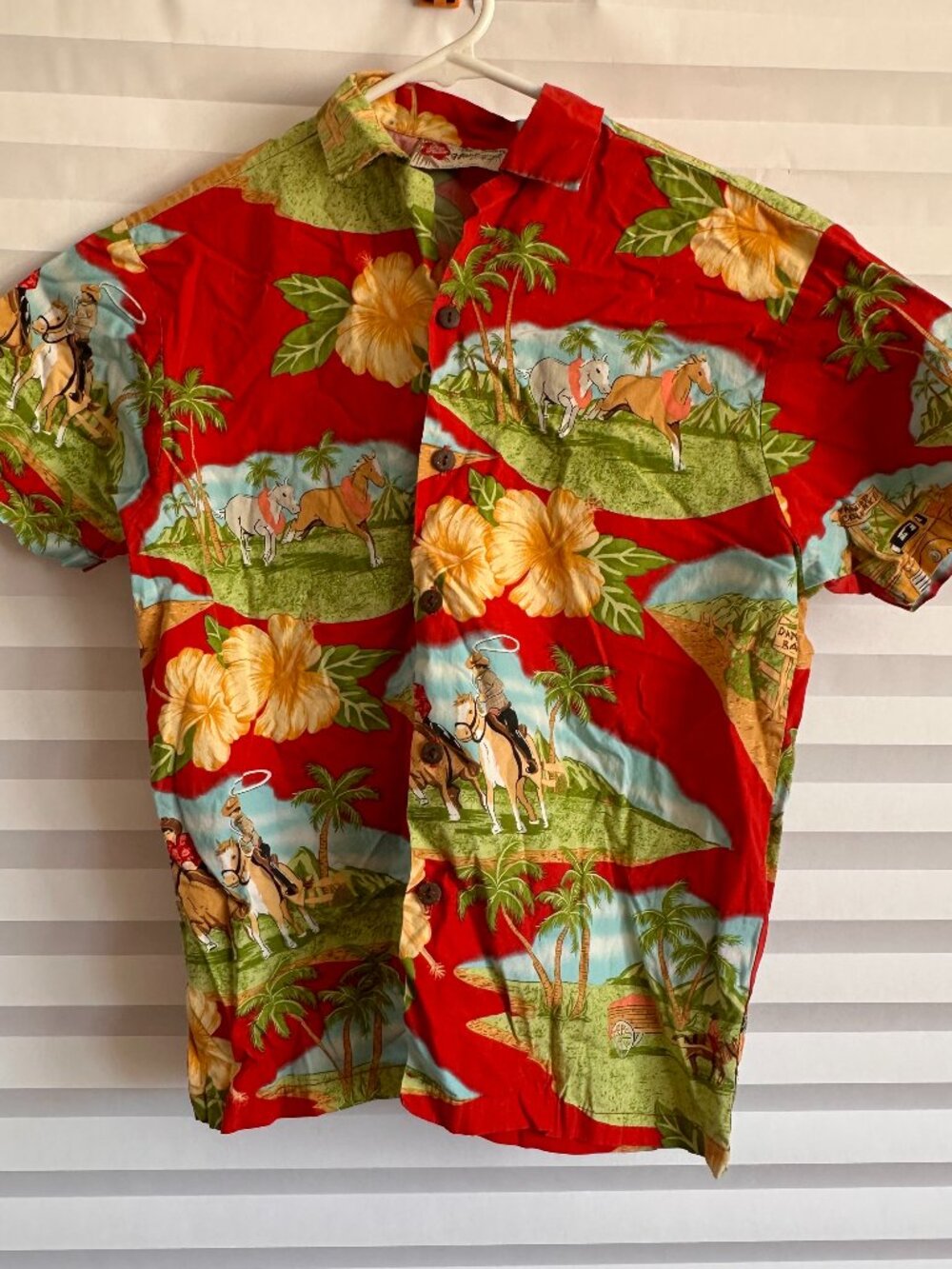 Hilo Hattie Vintage Boys Aloha Hawaiian Shirt Medium M